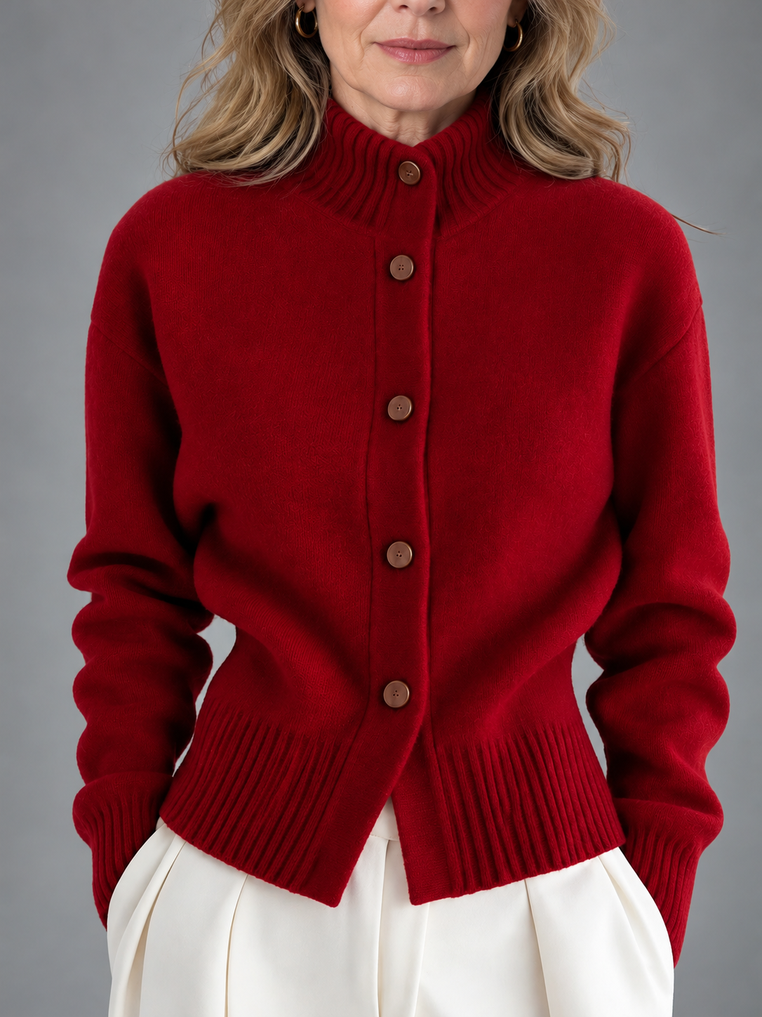 Pauline | Classic Button-Front Cardigan