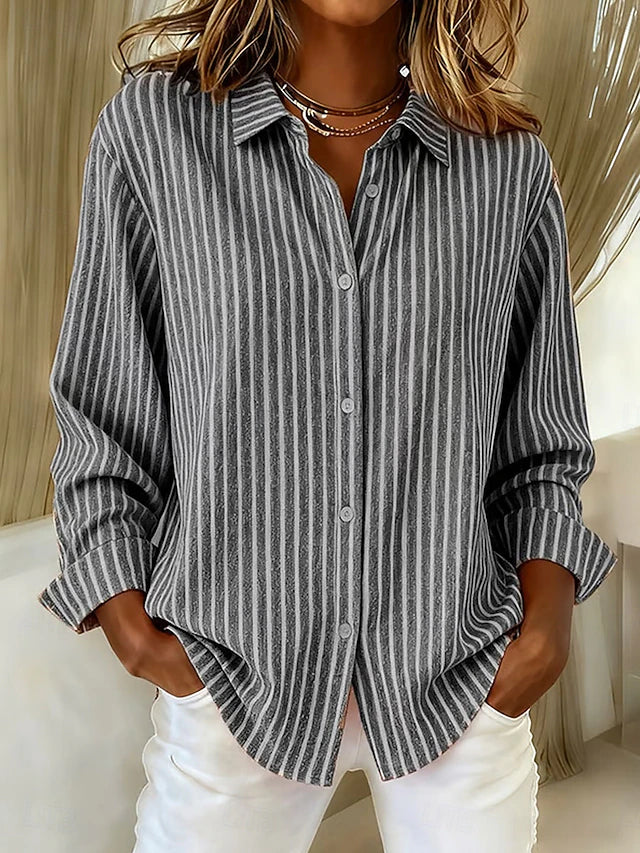 Gwendolen | Striped Button-Down Shirt