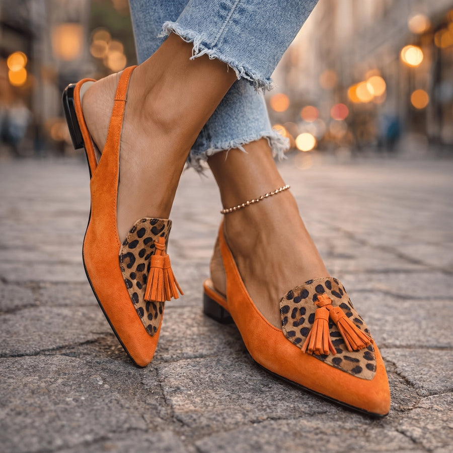 Avril | Tassel Strap Flat Sandals