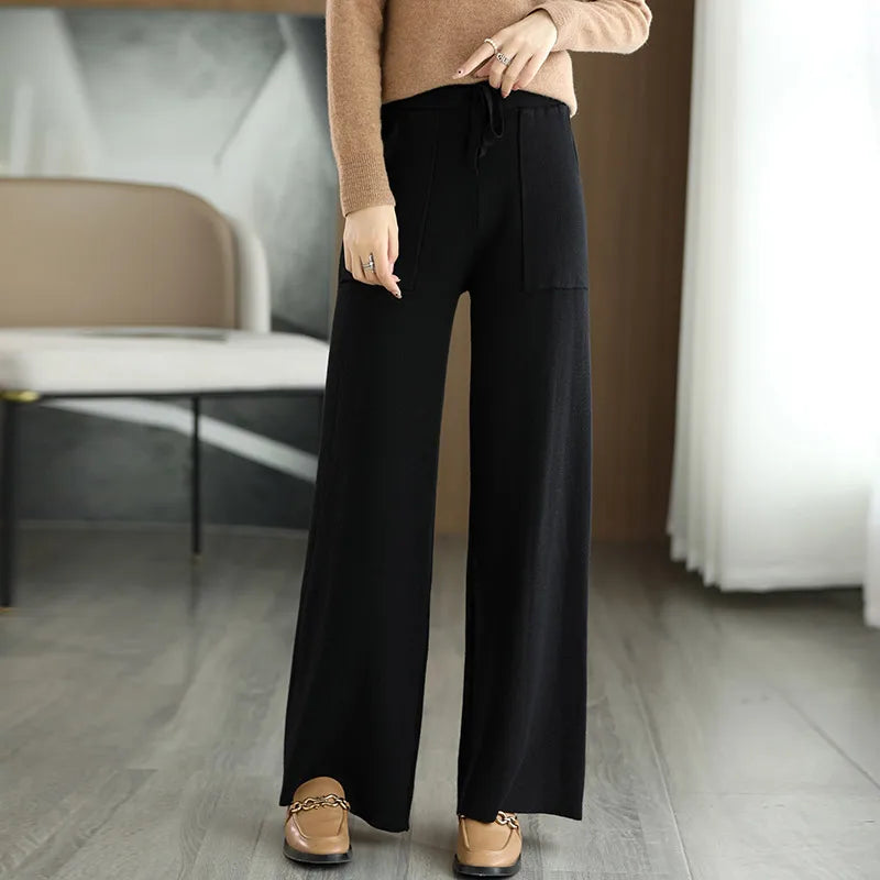 Imogen | Wool Knit Trousers