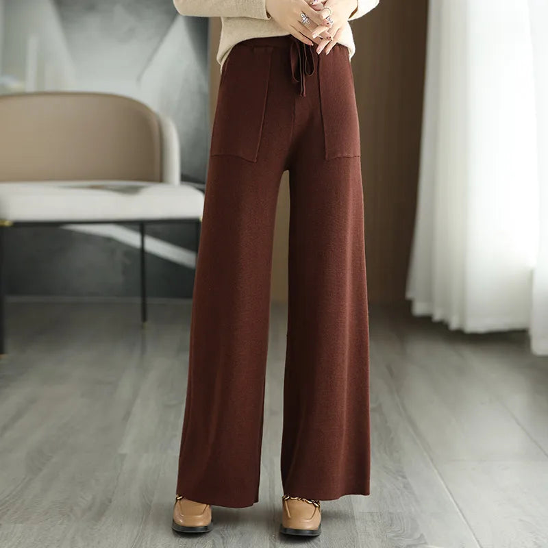 Imogen | Wool Knit Trousers