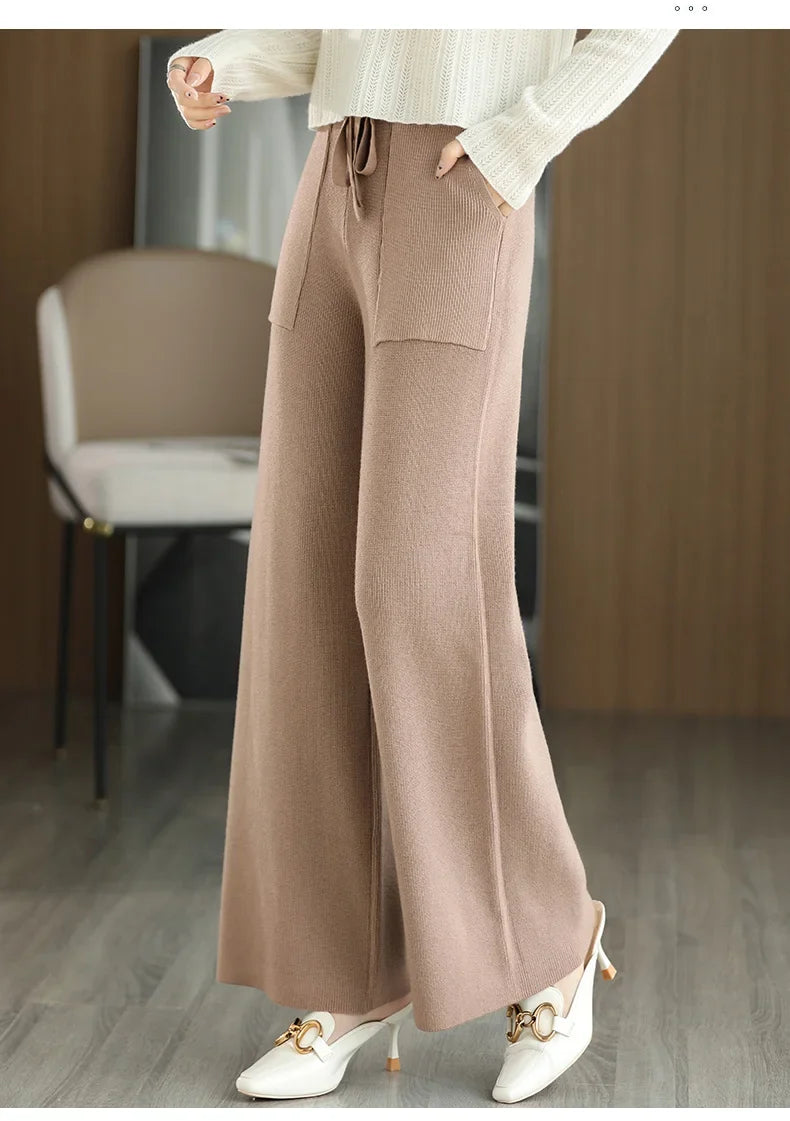 Imogen | Wool Knit Trousers