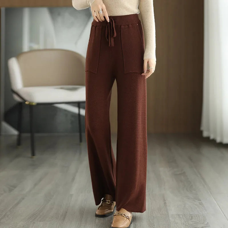 Imogen | Wool Knit Trousers
