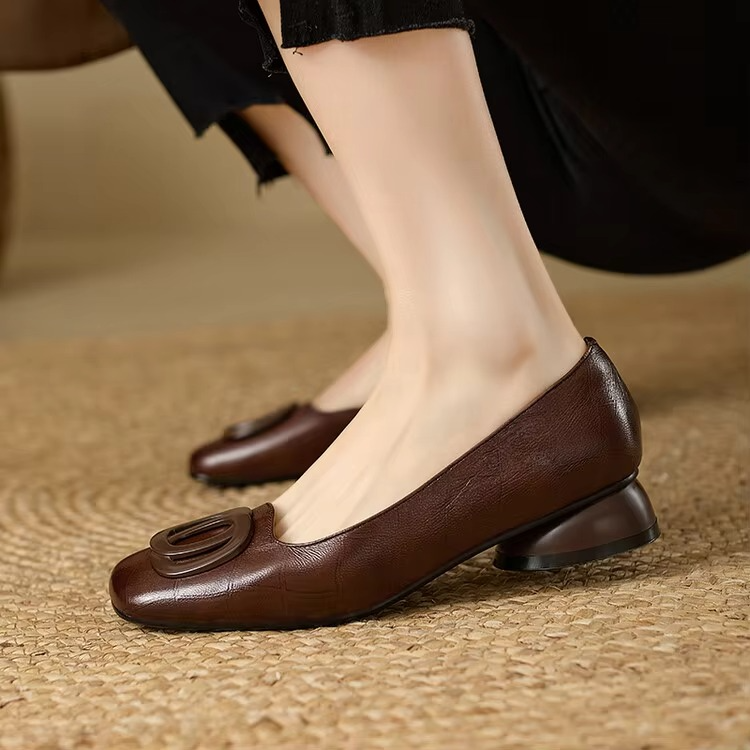 Nancy | Low Wedge Ballet Flats