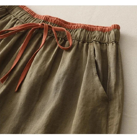 Cecily | Linen Blend Trousers