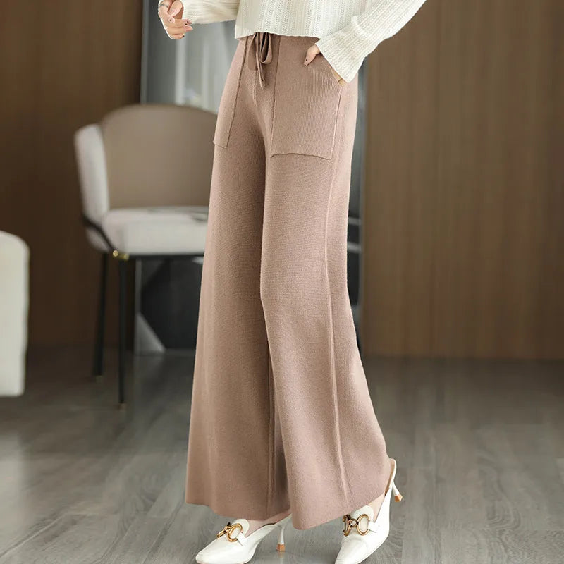 Imogen | Wool Knit Trousers