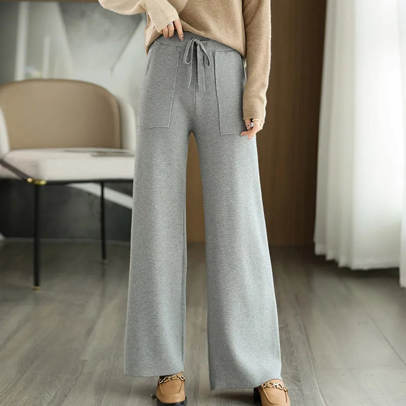 Imogen | Wool Knit Trousers