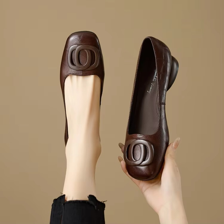 Nancy | Low Wedge Ballet Flats