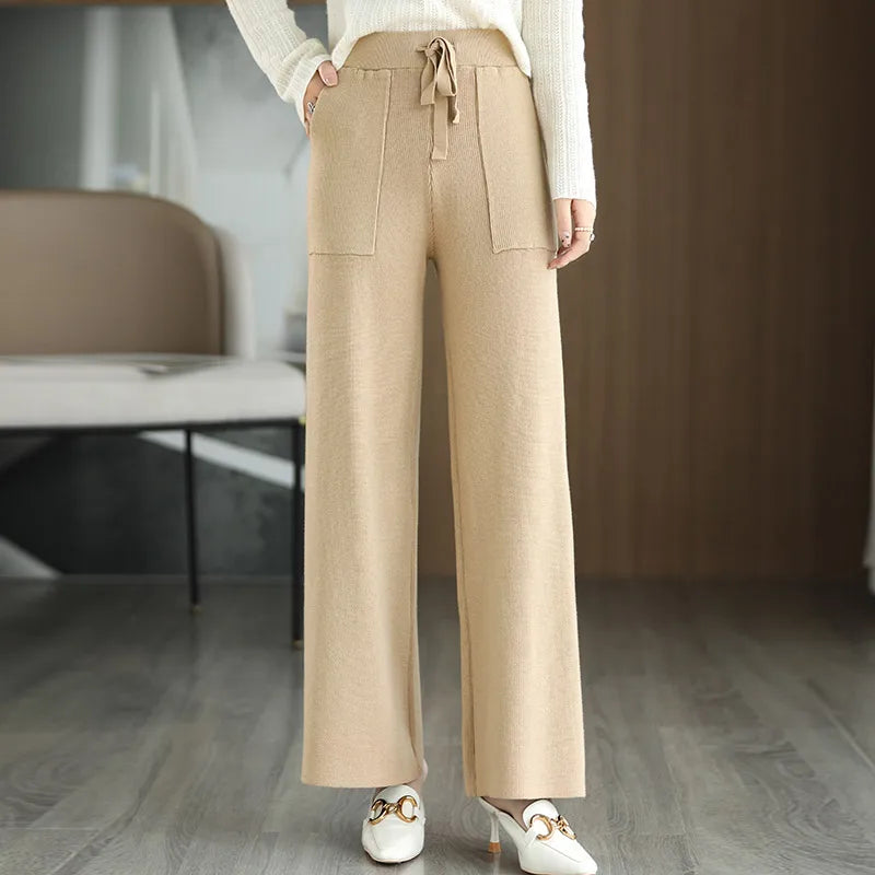 Imogen | Wool Knit Trousers