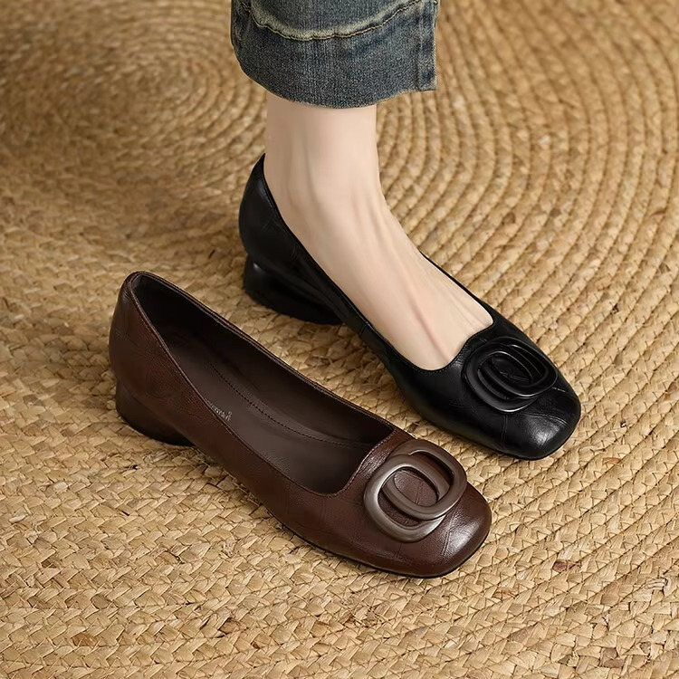 Nancy | Low Wedge Ballet Flats