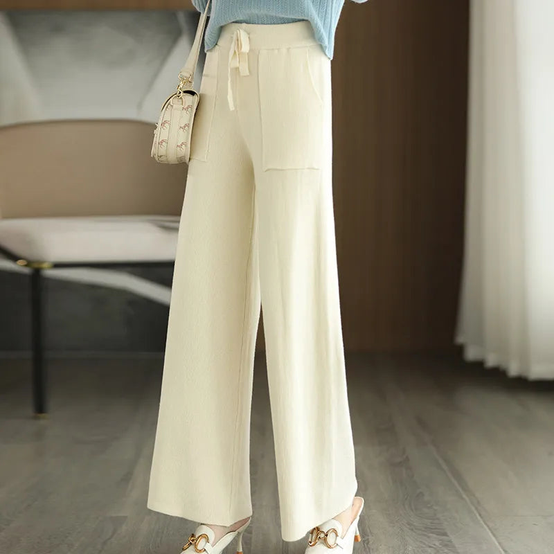 Imogen | Wool Knit Trousers