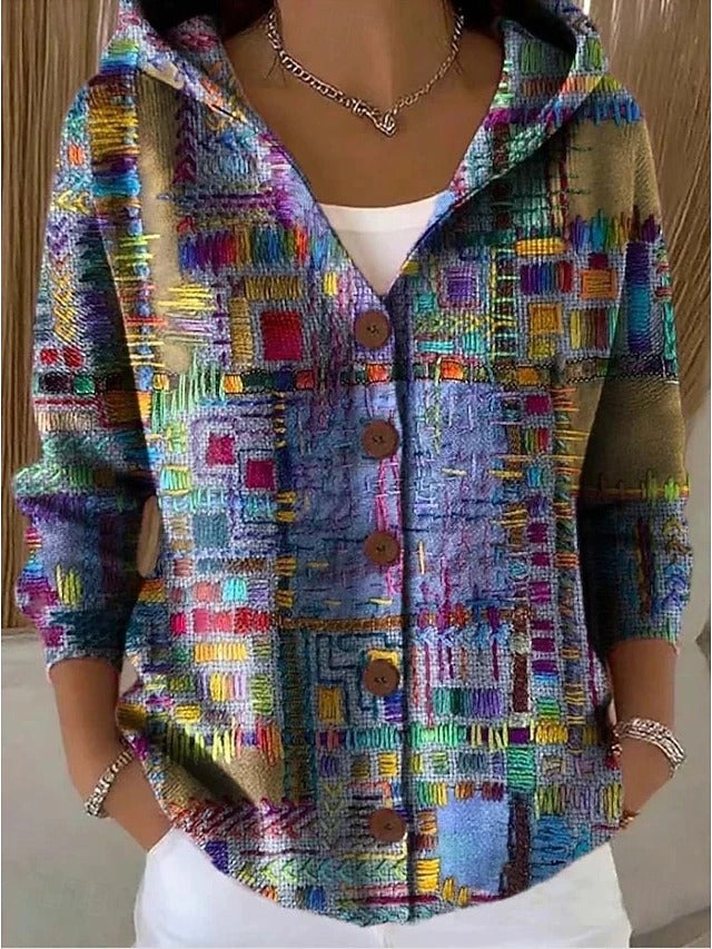 Effie | Hooded Artistic Cardigan