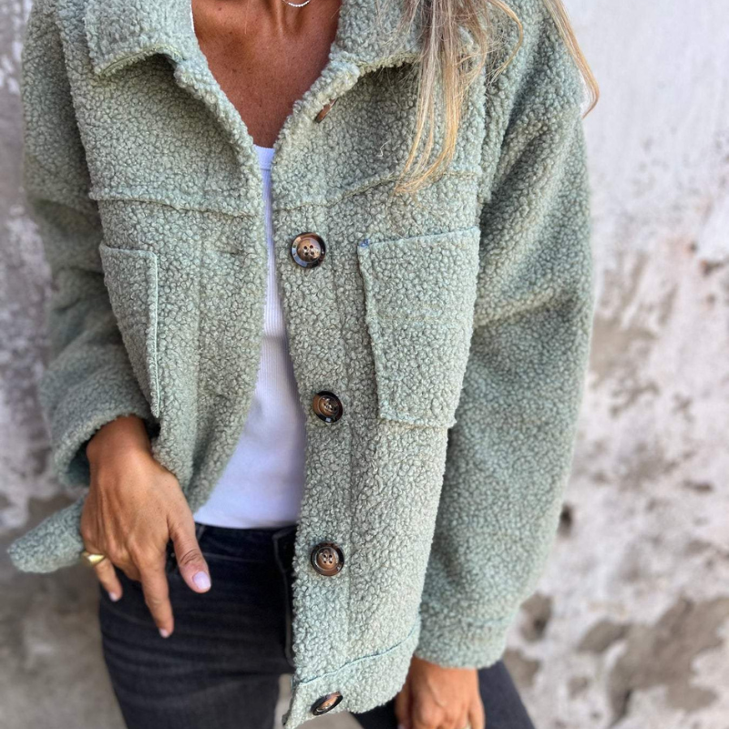 Fenella | Faux Fur Button-Front Jacket