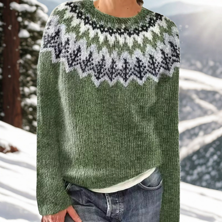 Isolde | Multicoloured Shoulder Pattern Sweater