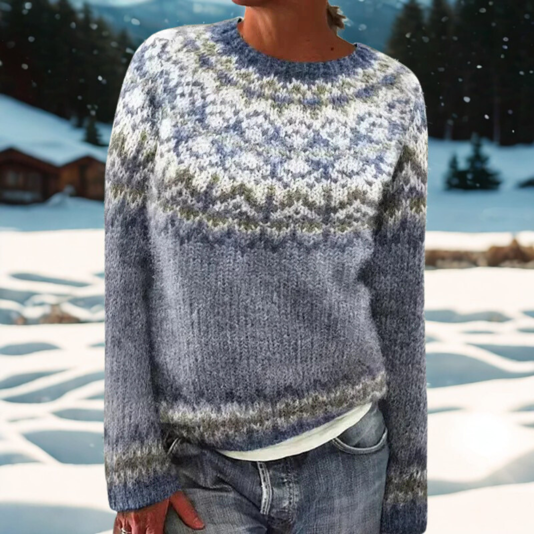 Linnet | Woven Shoulder Pattern Sweater