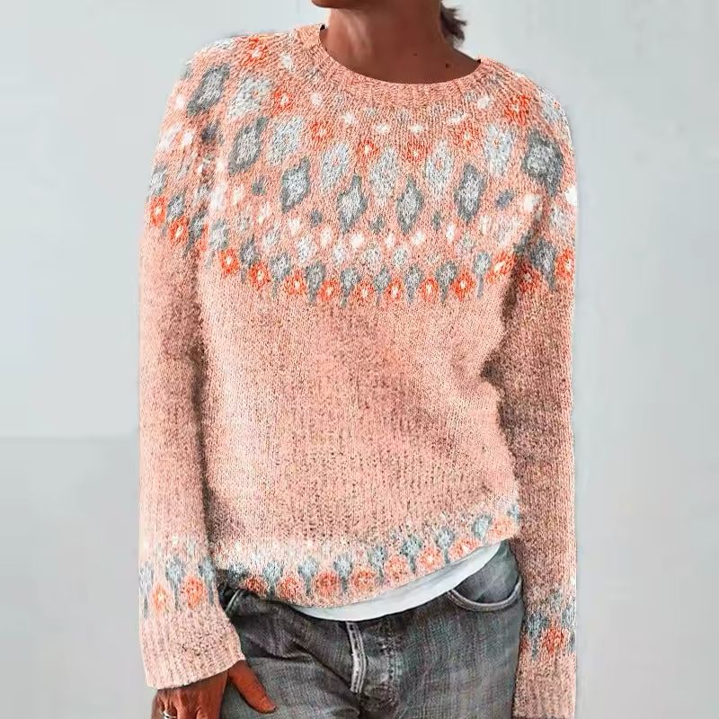 Elowen | Textured Woven Pattern Sweater