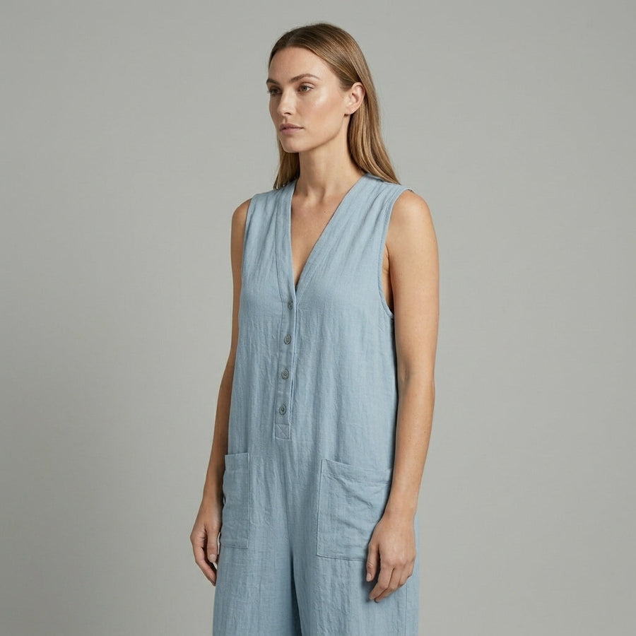 Millie | Buttoned Wide-Leg Jumpsuit