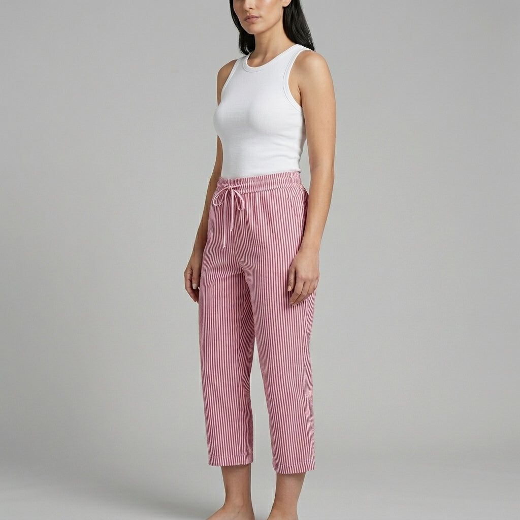 Emily | Striped Wide-Leg Trousers