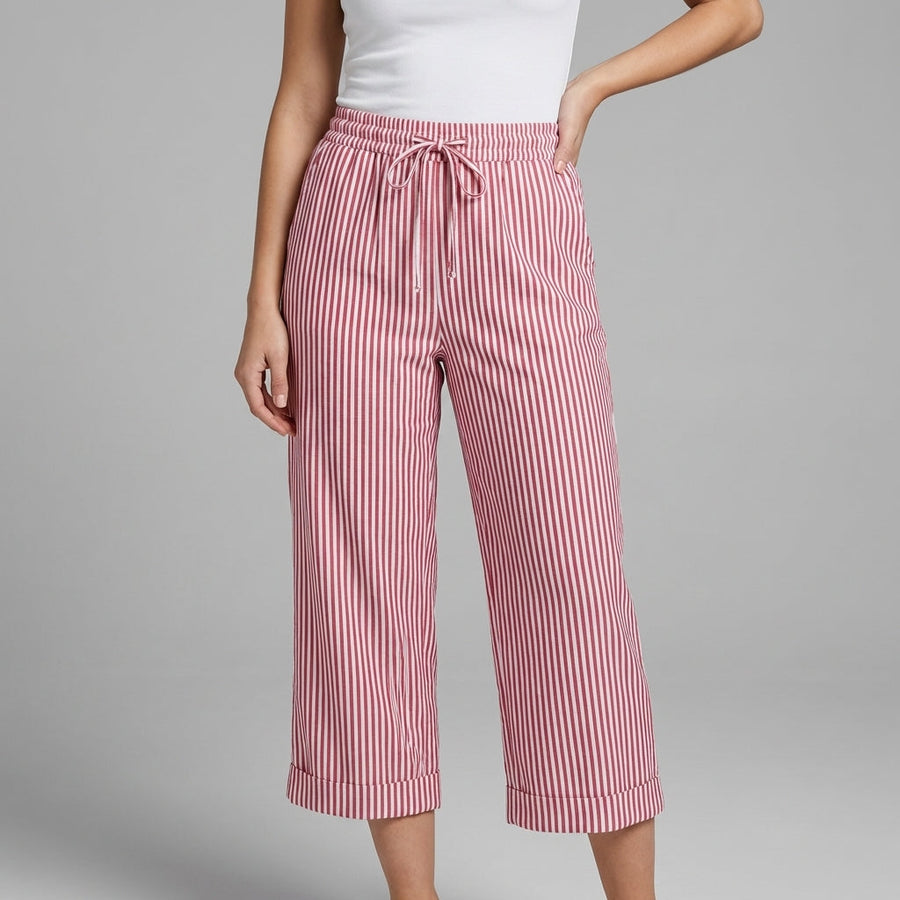 Emily | Striped Wide-Leg Trousers