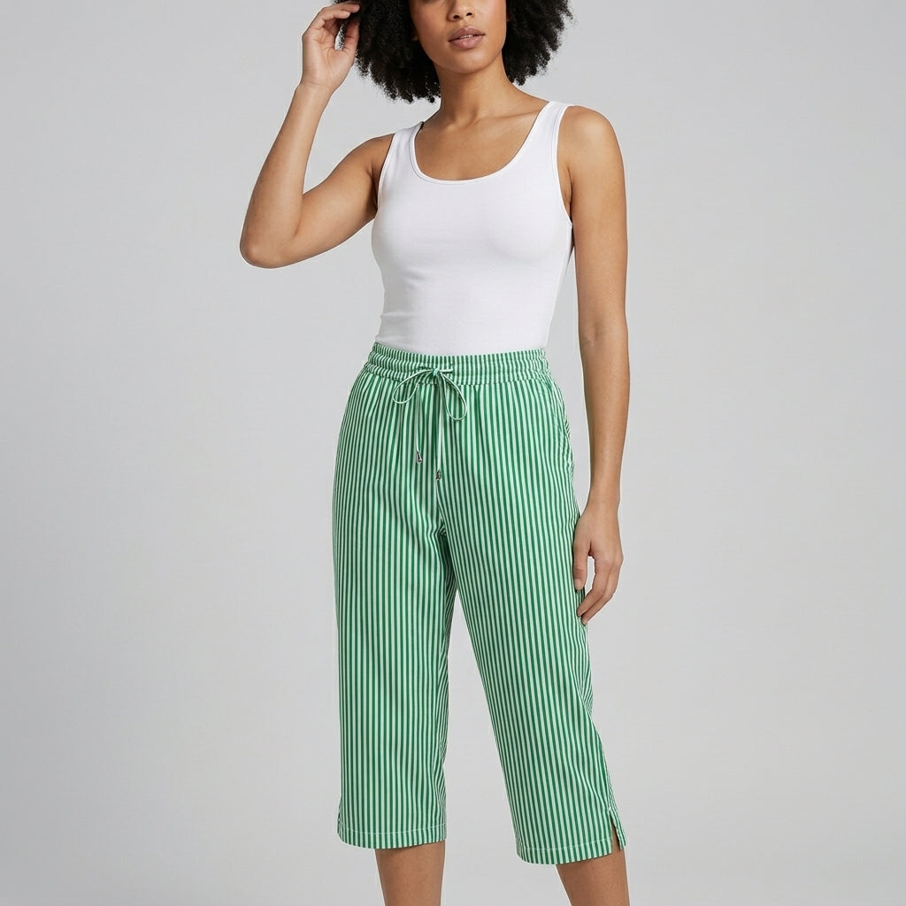 Emily | Striped Wide-Leg Trousers