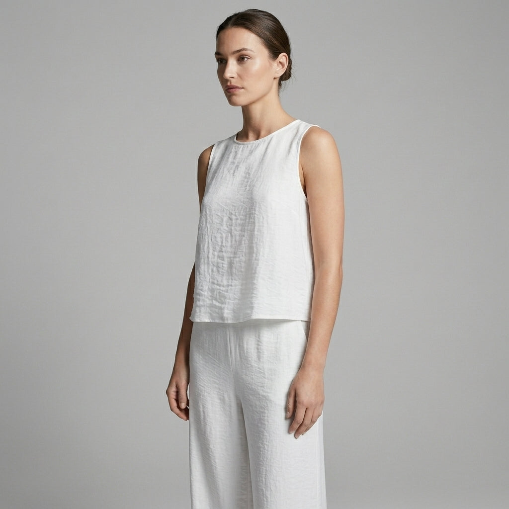 Harriet | Sleeveless Wide-Leg Two-Piece Set