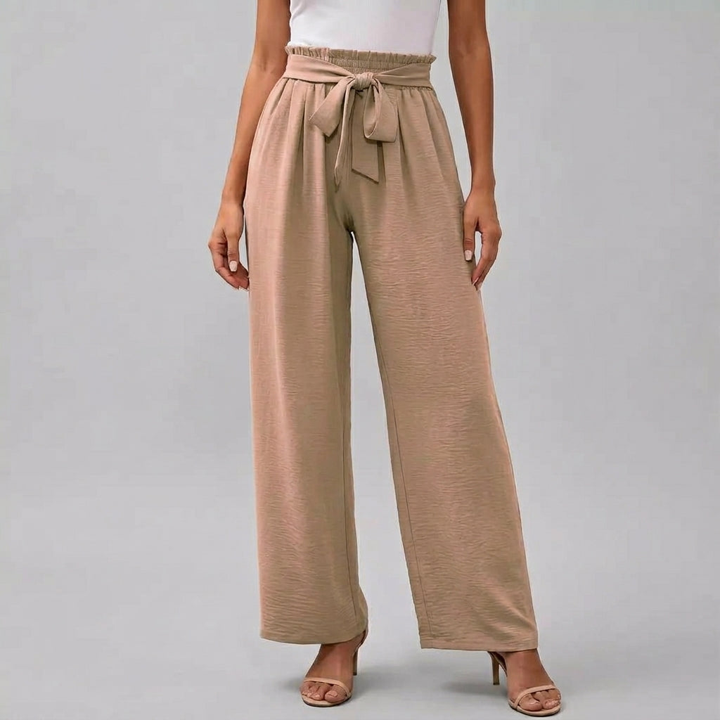 Clara | Paperbag Wide-Leg Trousers