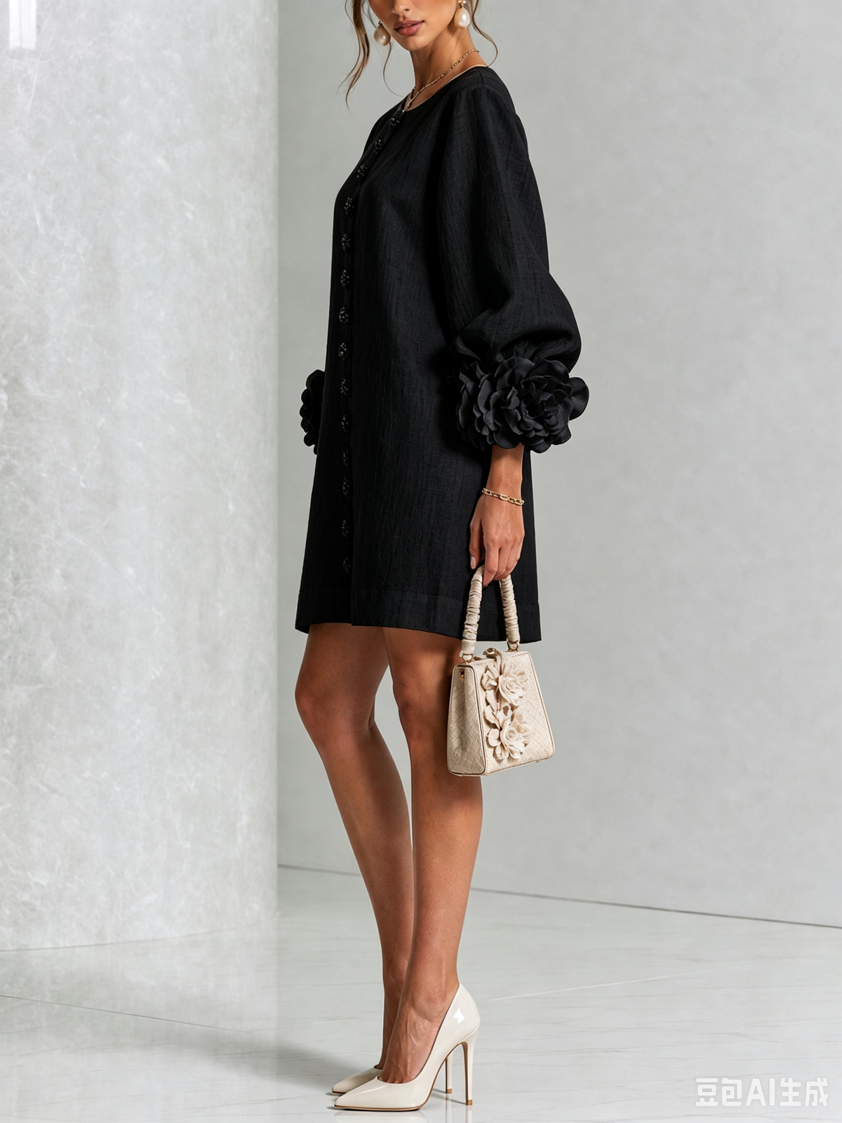 Dulcie | Floral Button-Front Mini Dress