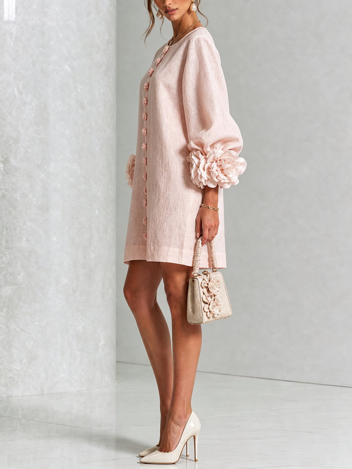 Dulcie | Floral Button-Front Mini Dress