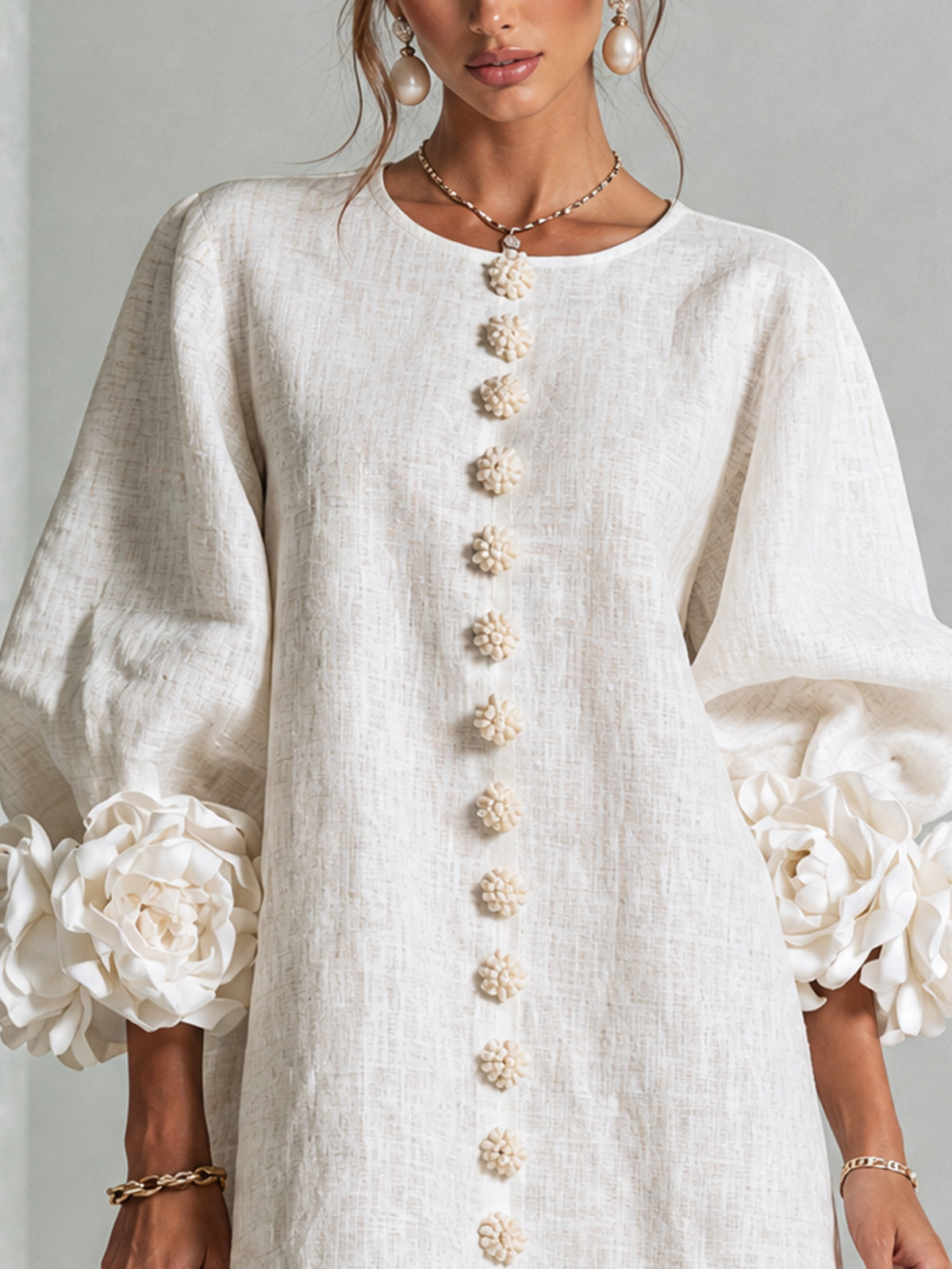 Dulcie | Floral Button-Front Mini Dress