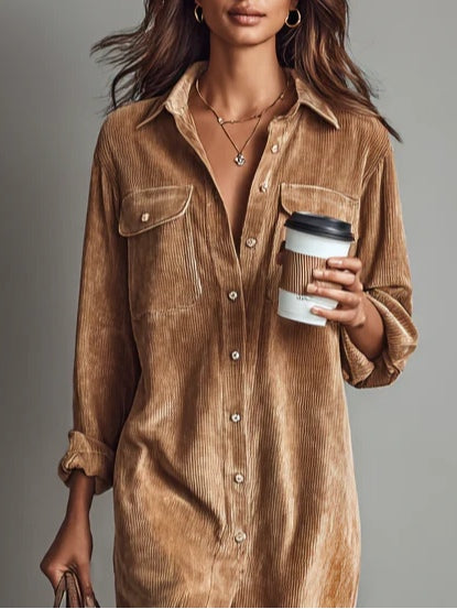 Ethel | Corduroy Midi Dress