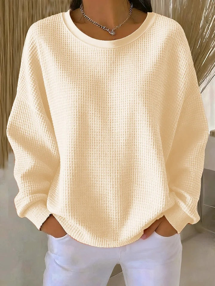 Frances | Classic Waffle Knit Sweater