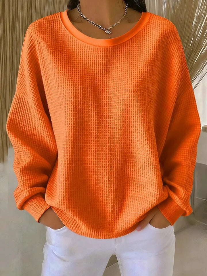 Frances | Classic Waffle Knit Sweater