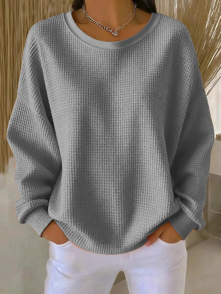 Frances | Classic Waffle Knit Sweater