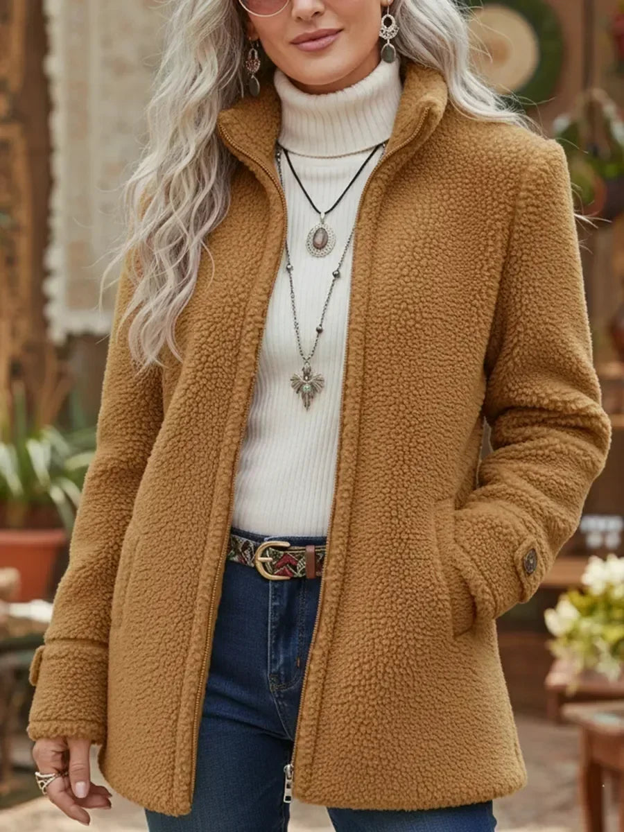 Demelza | Cosy Stand-Collar Full-Zip Jacket