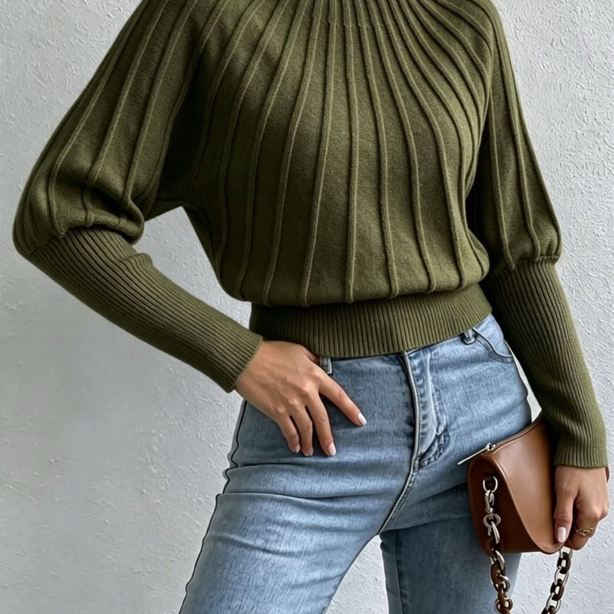 Luna | Ribbed Turtleneck Sweater