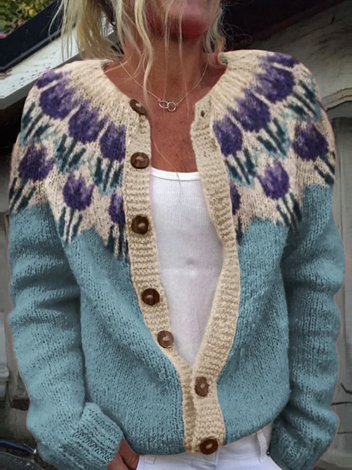 Keira | Floral Print Cardigan