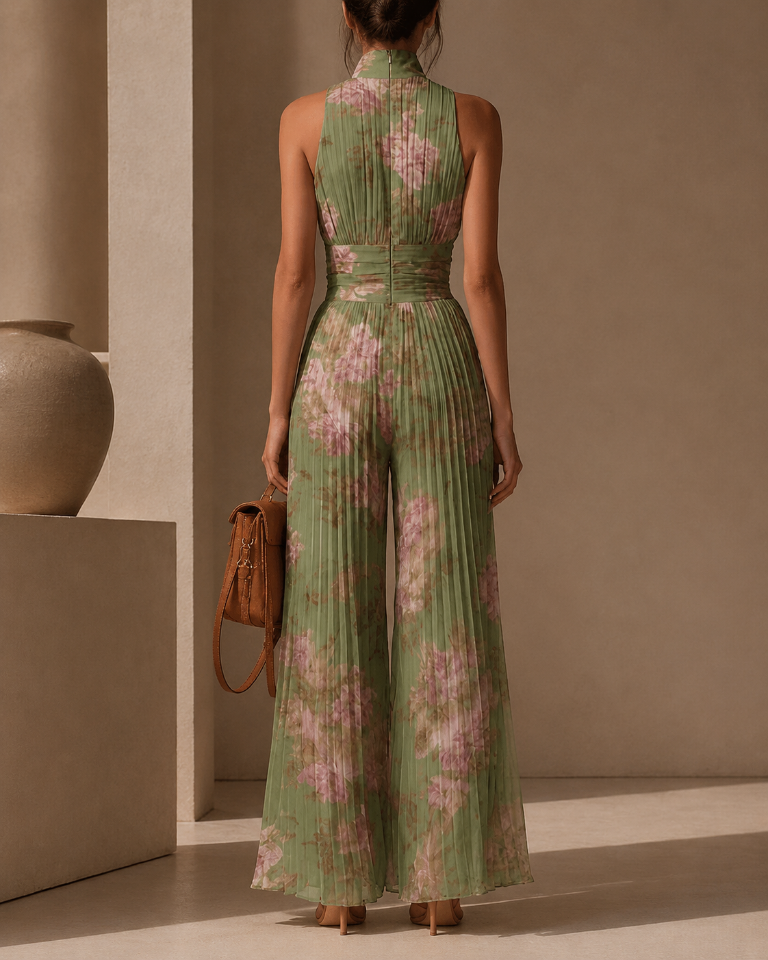 Annabel | Pleated Wide-Leg Jumpsuit