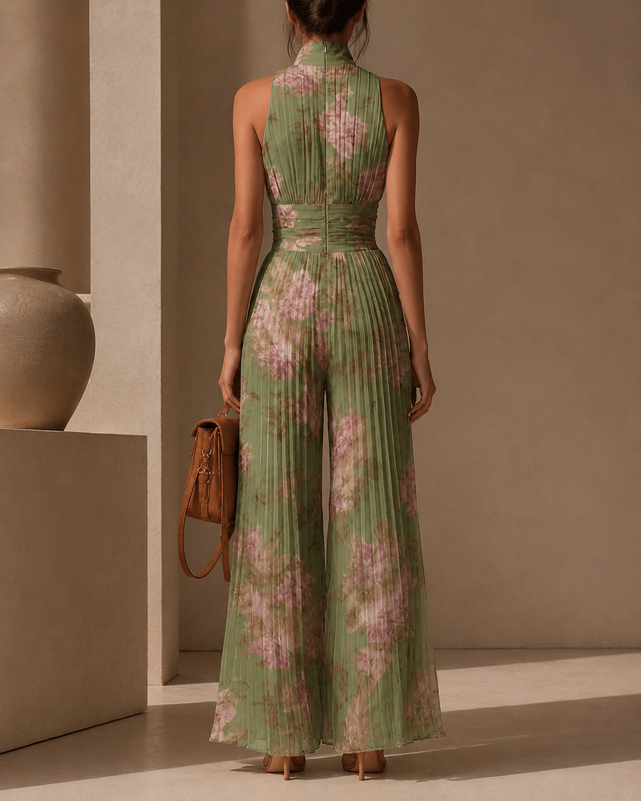 Annabel | Pleated Wide-Leg Jumpsuit