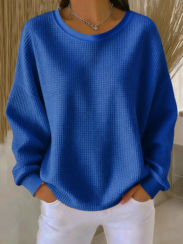 Frances | Classic Waffle Knit Sweater