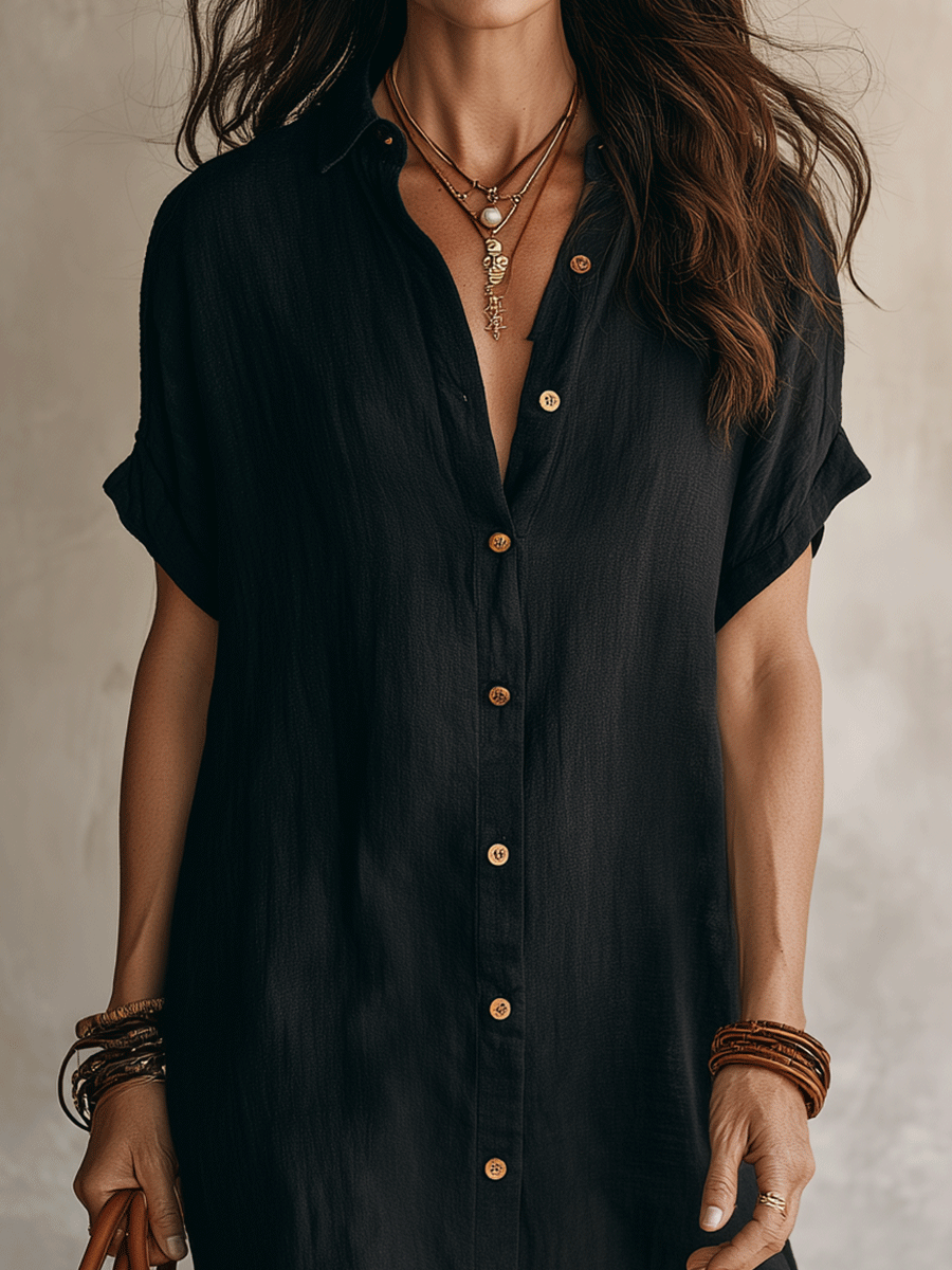 Kitty | Linen Midi Dress