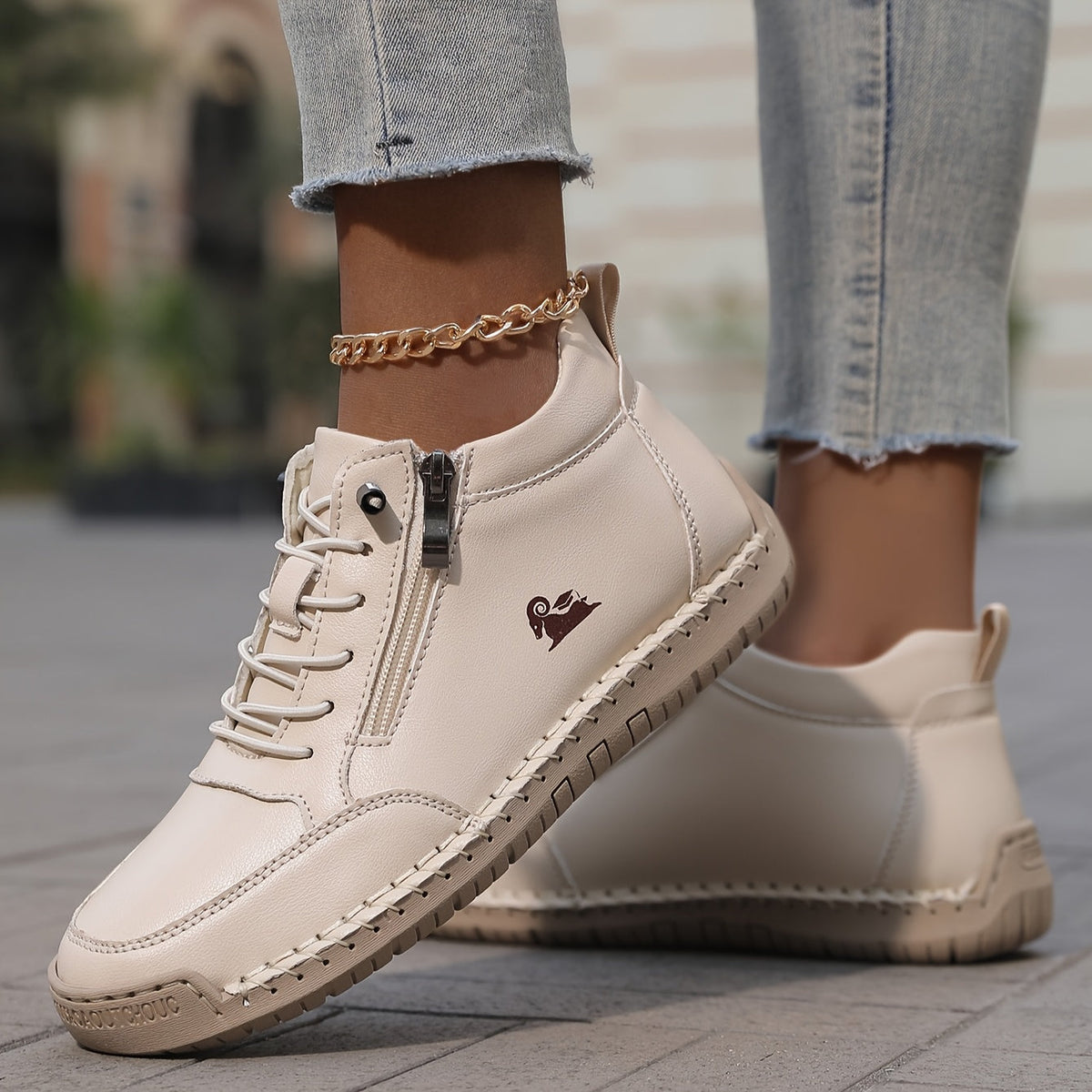 Lorraine | Pink Wide-Fit Comfort Sneakers