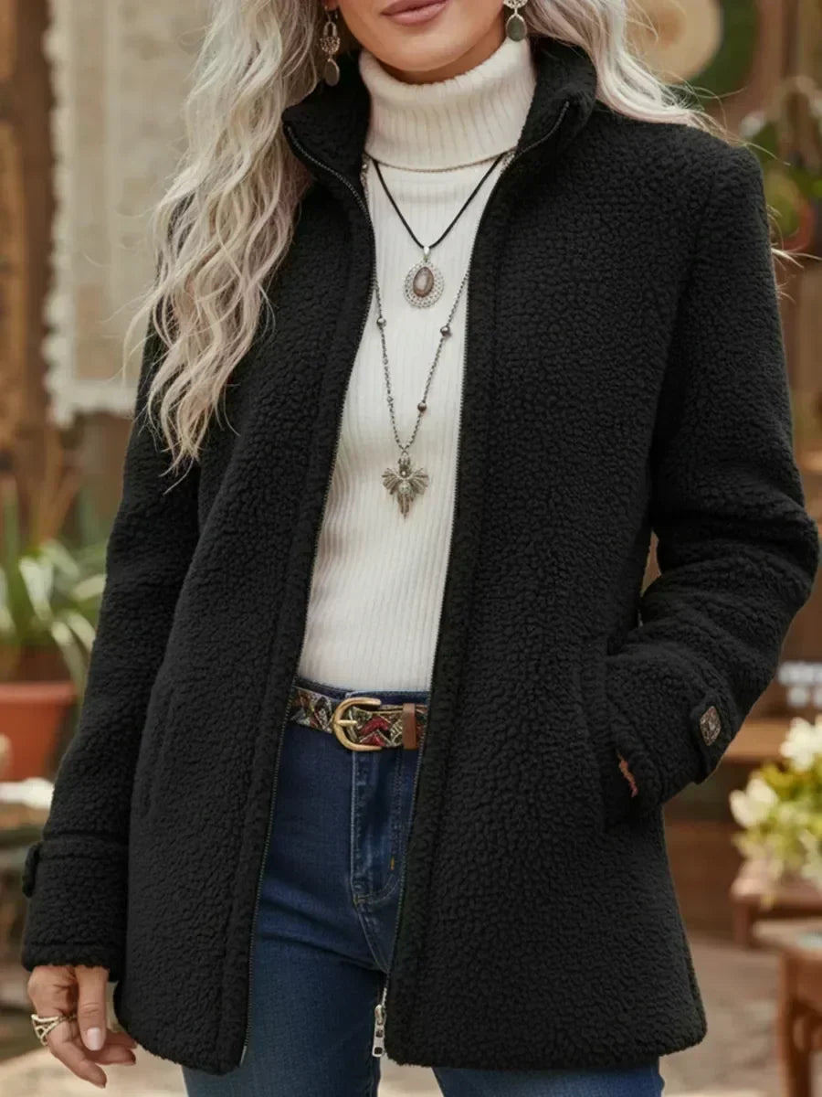 Demelza | Cosy Stand-Collar Full-Zip Jacket