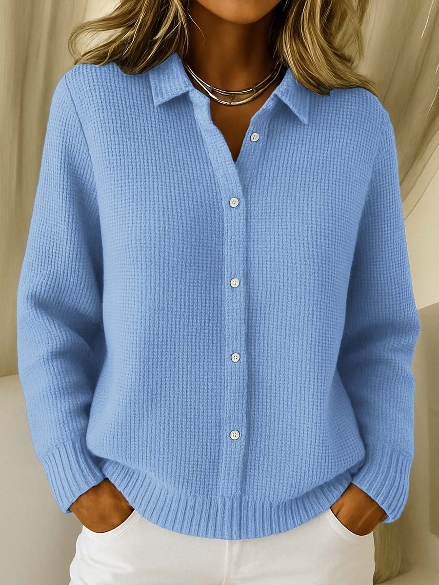 Shirley | Textured Button-Front Cardigan