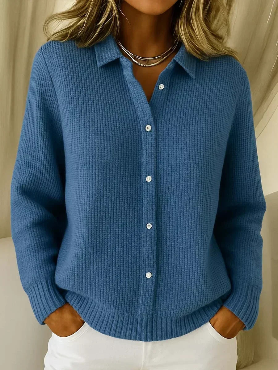 Shirley | Textured Button-Front Cardigan