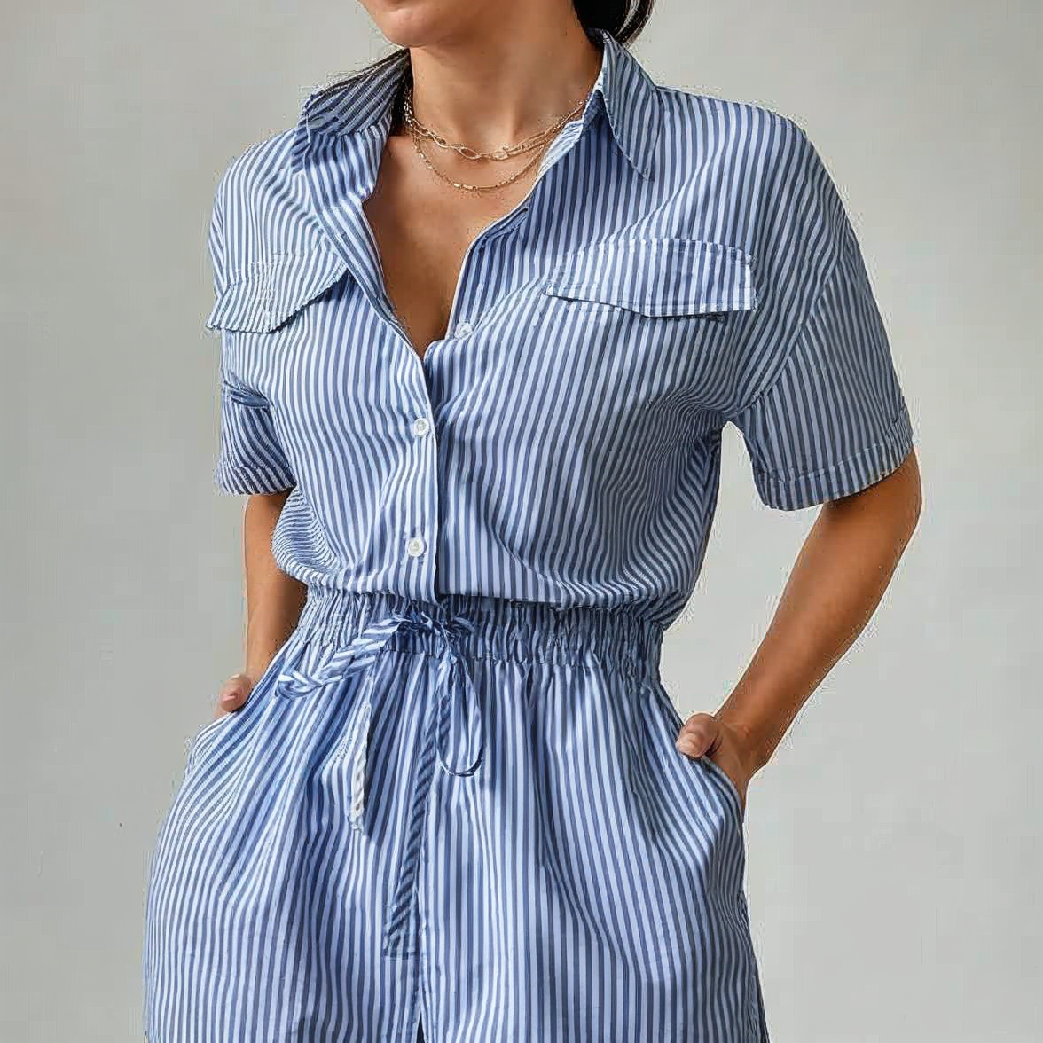 Beatrice | Cinched Waist Romper