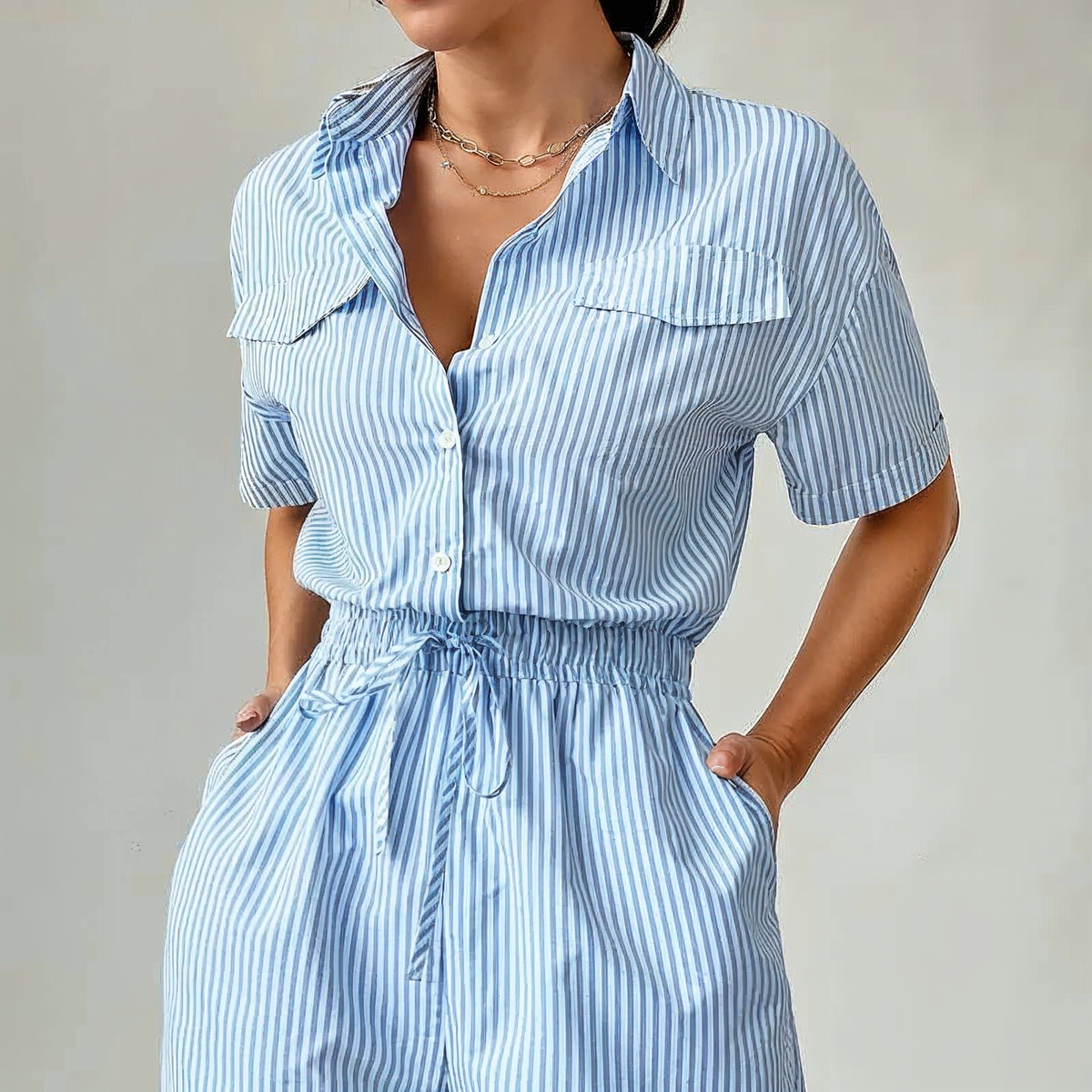 Beatrice | Cinched Waist Romper