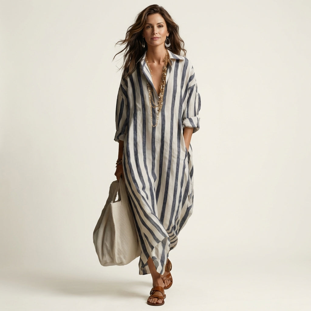 Lucy | Striped Maxi Dress