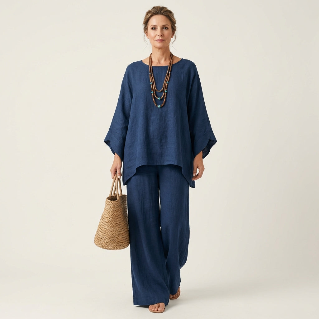 Constance | Linen-Blend Two-Piece Set