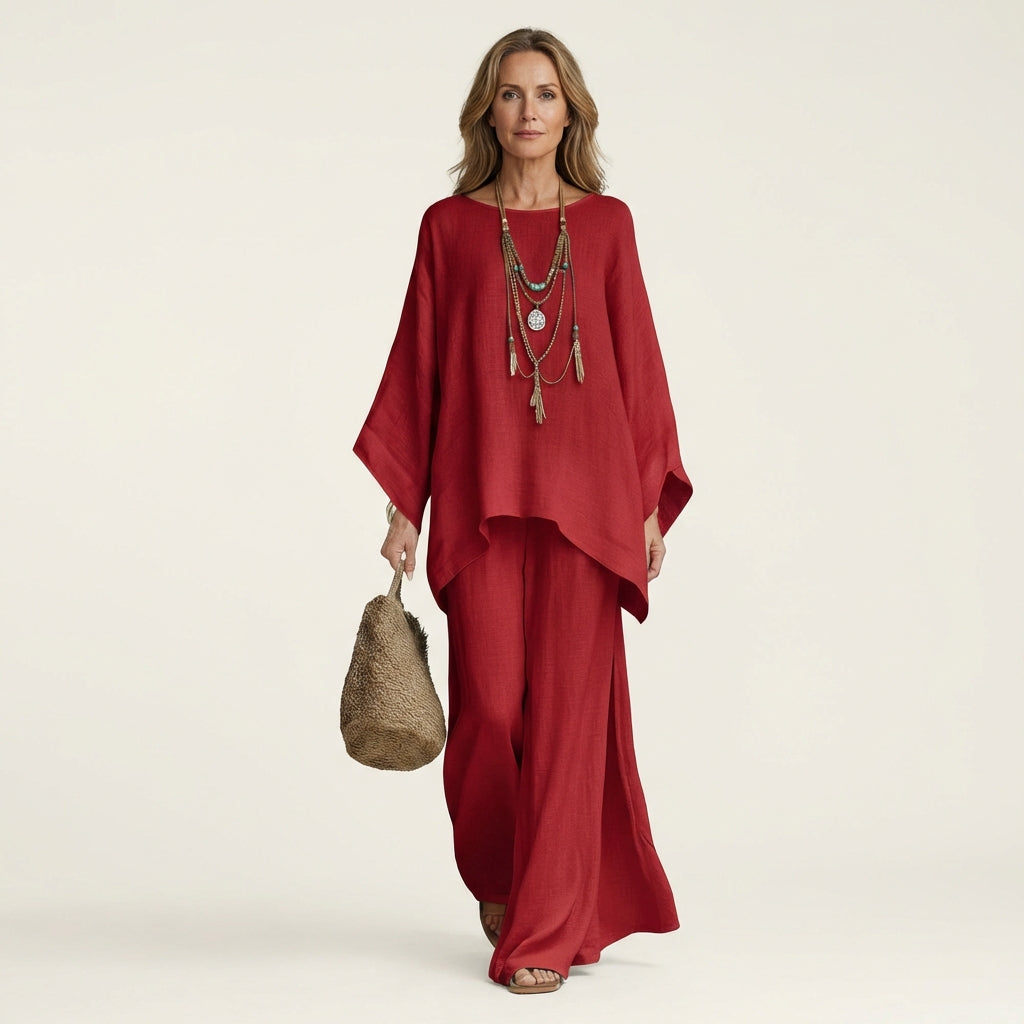 Constance | Linen-Blend Two-Piece Set