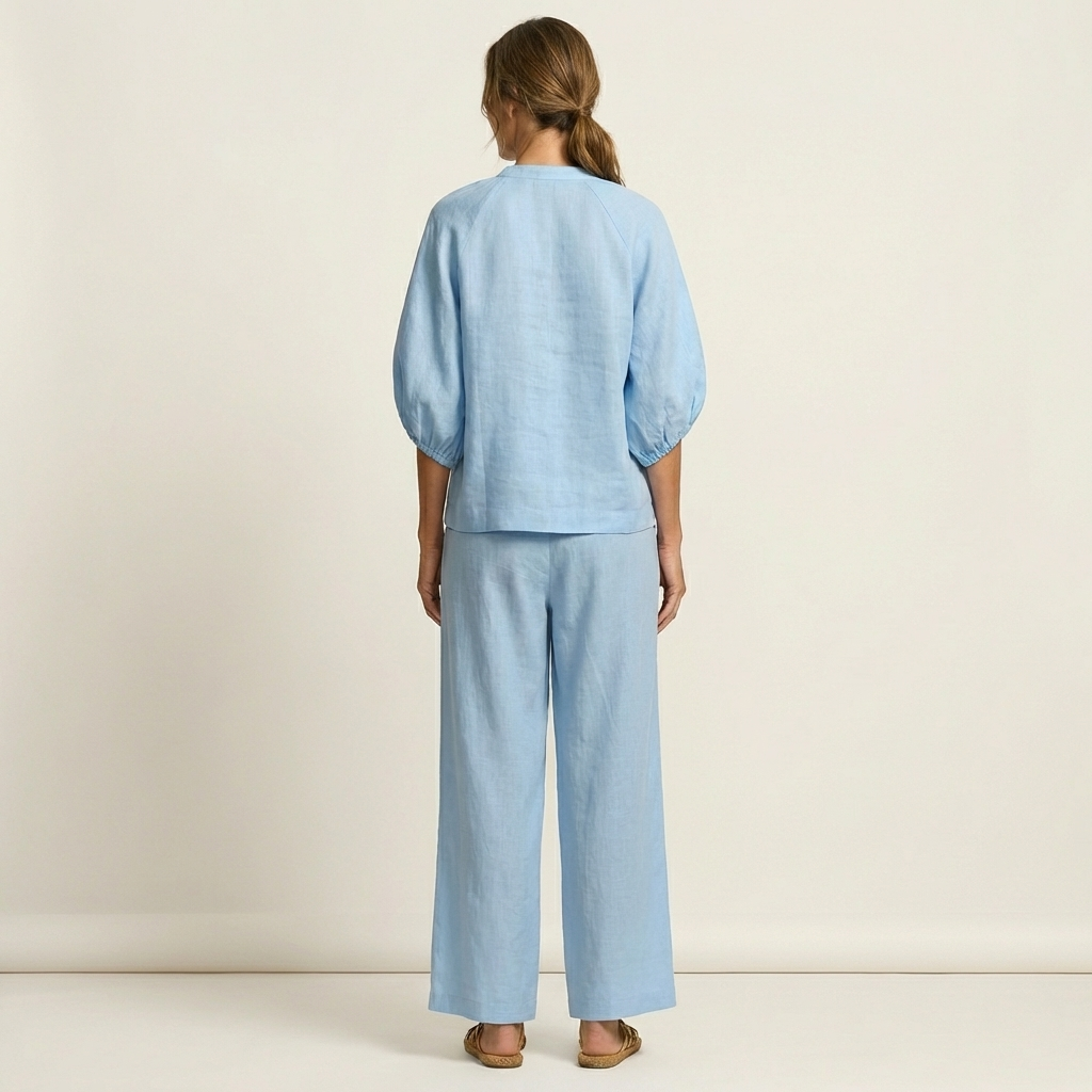 Miranda | Zip-Front Puff Sleeve Set